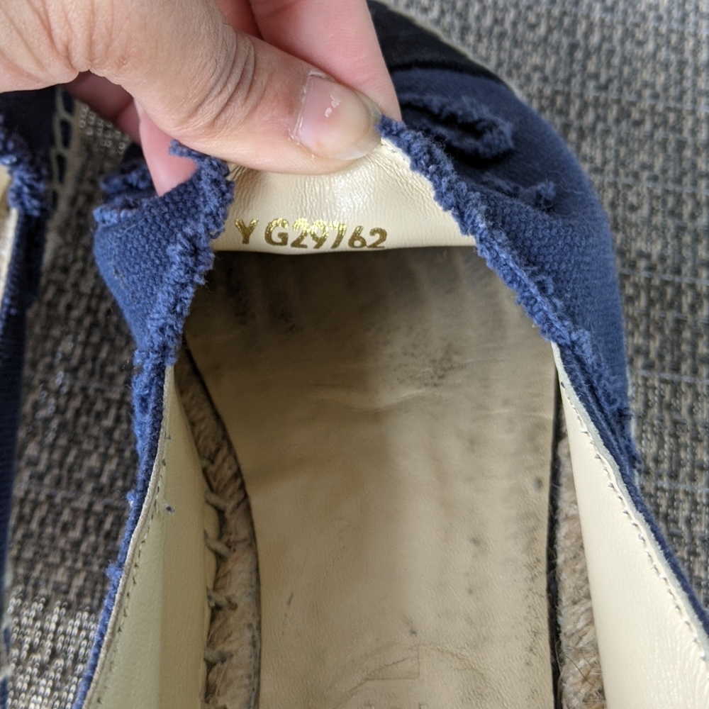 CHANEL Navy and Black Espadrilles - Picture 9 of 10